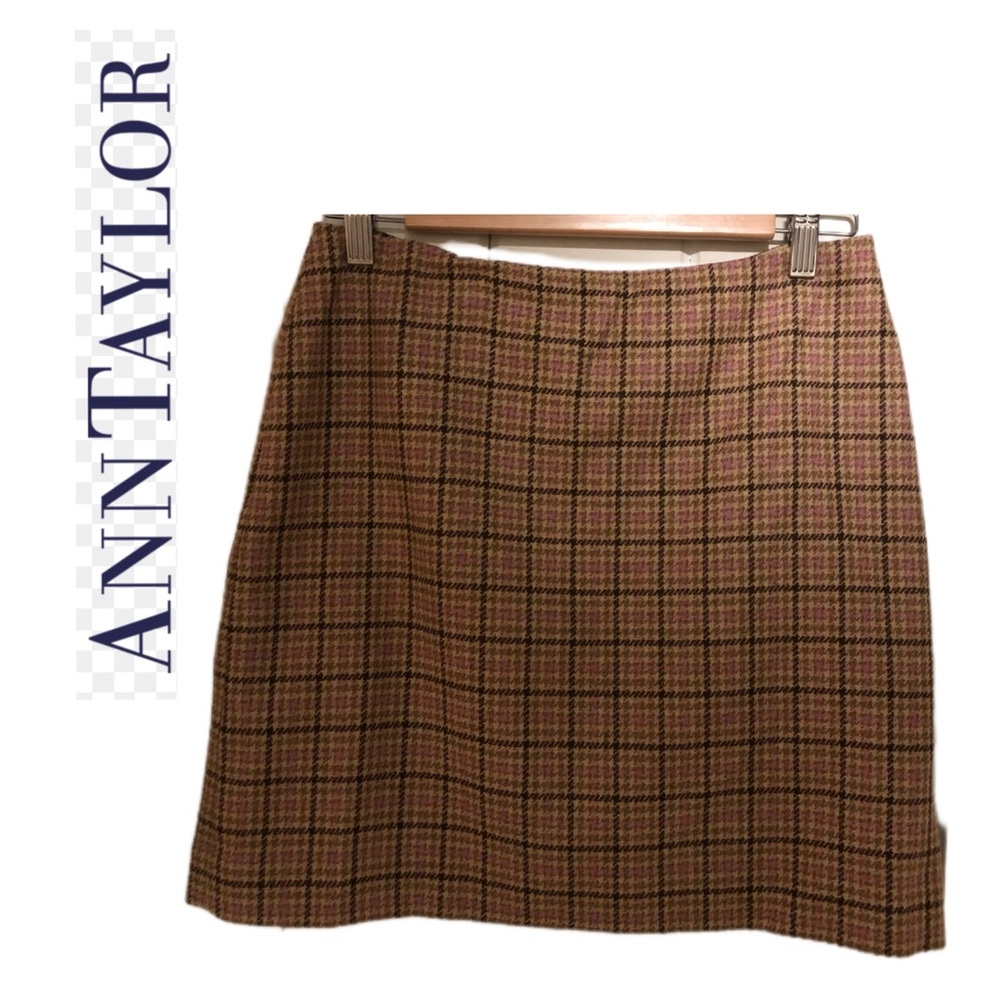 VINTAGE ANN TAYLOR PETITES WOOL SKIRT